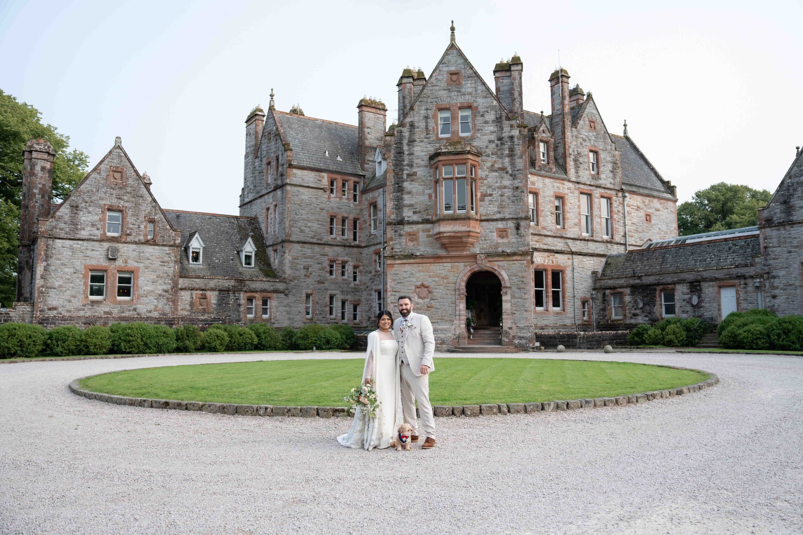 Castle Leslie wedding location Ireland wedding couple 
