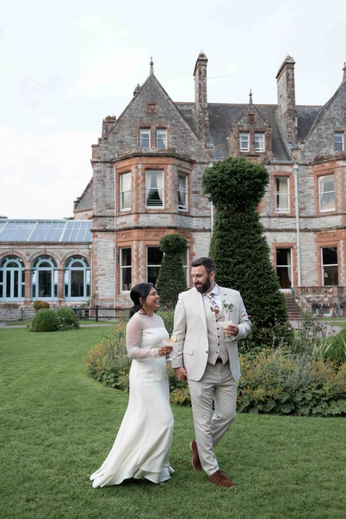 Castle Leslie wedding, couple, bride and groom