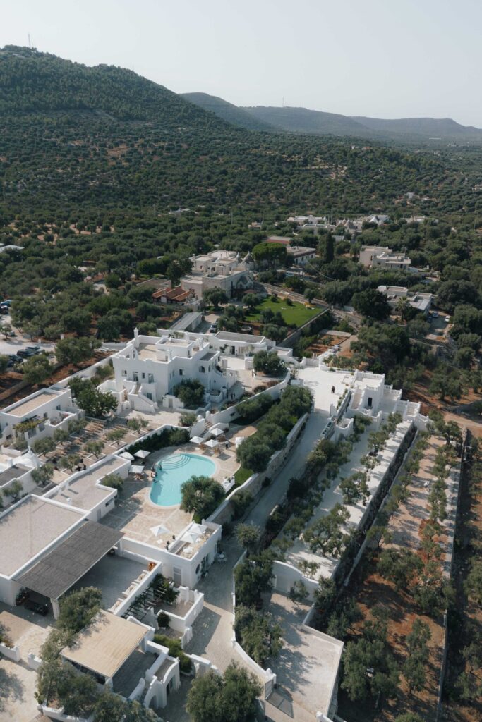 drohnenaufnahme Masseria Borgo Ritella