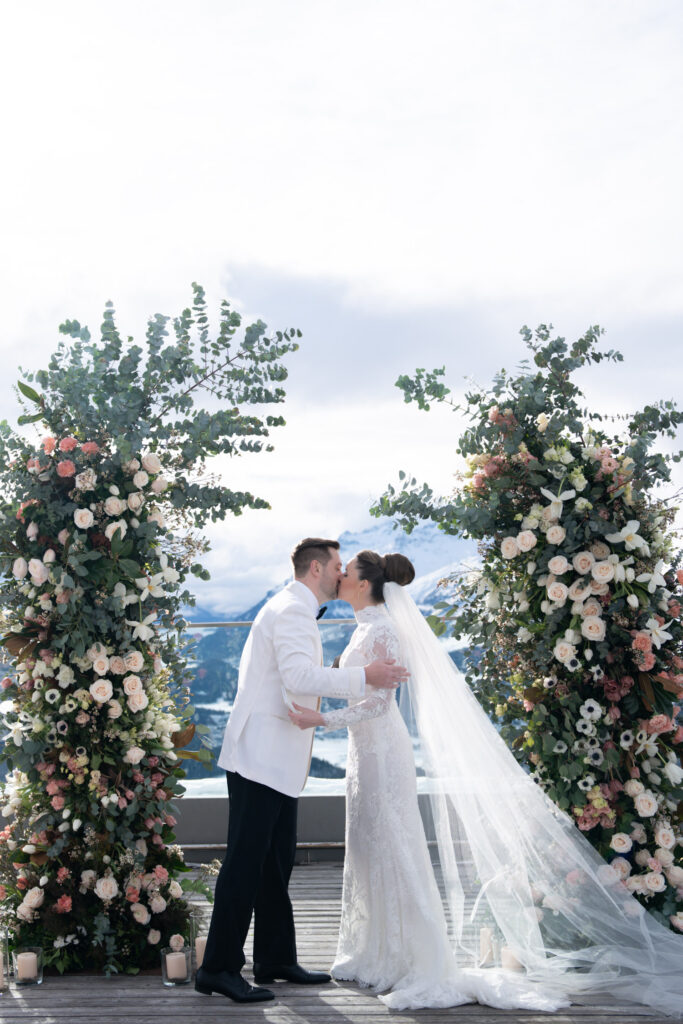 Hochzeit Bride & Groom Bergpanorama