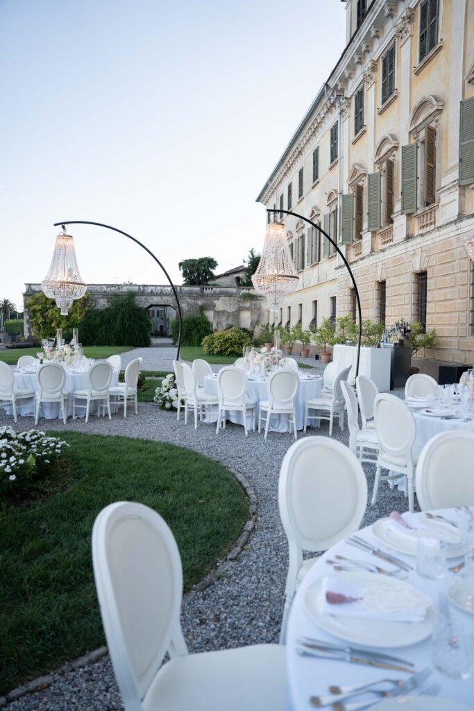 Villa Bettoni Hochzeit  Tablesetting