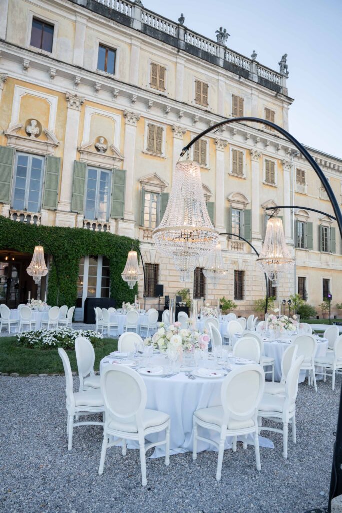 Villa Bettoni Hochzeit  Tablesetting