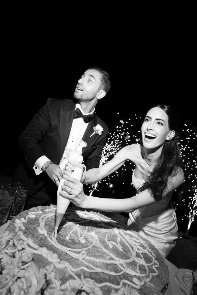 Villa Bettoni Hochzeit Wedding Party Brautpaar Torte 