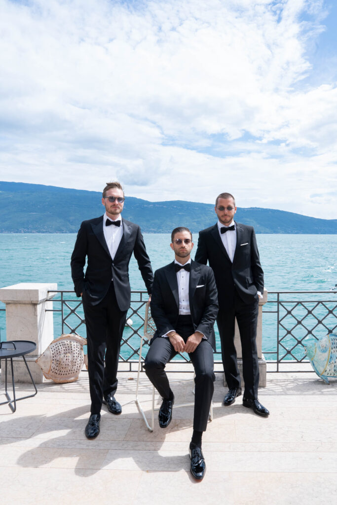 Getting Ready Grand Hotel Fasano Groomsmen