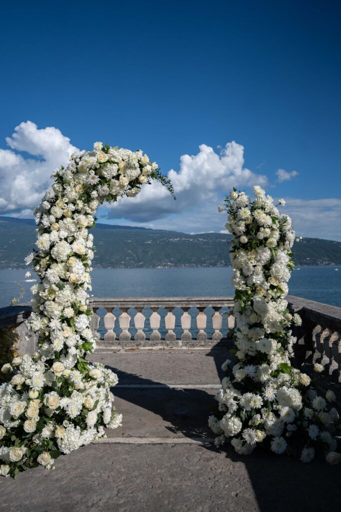 Villa Bettoni Freie Trauung Gardasee Hochzeit Ceremony Setting