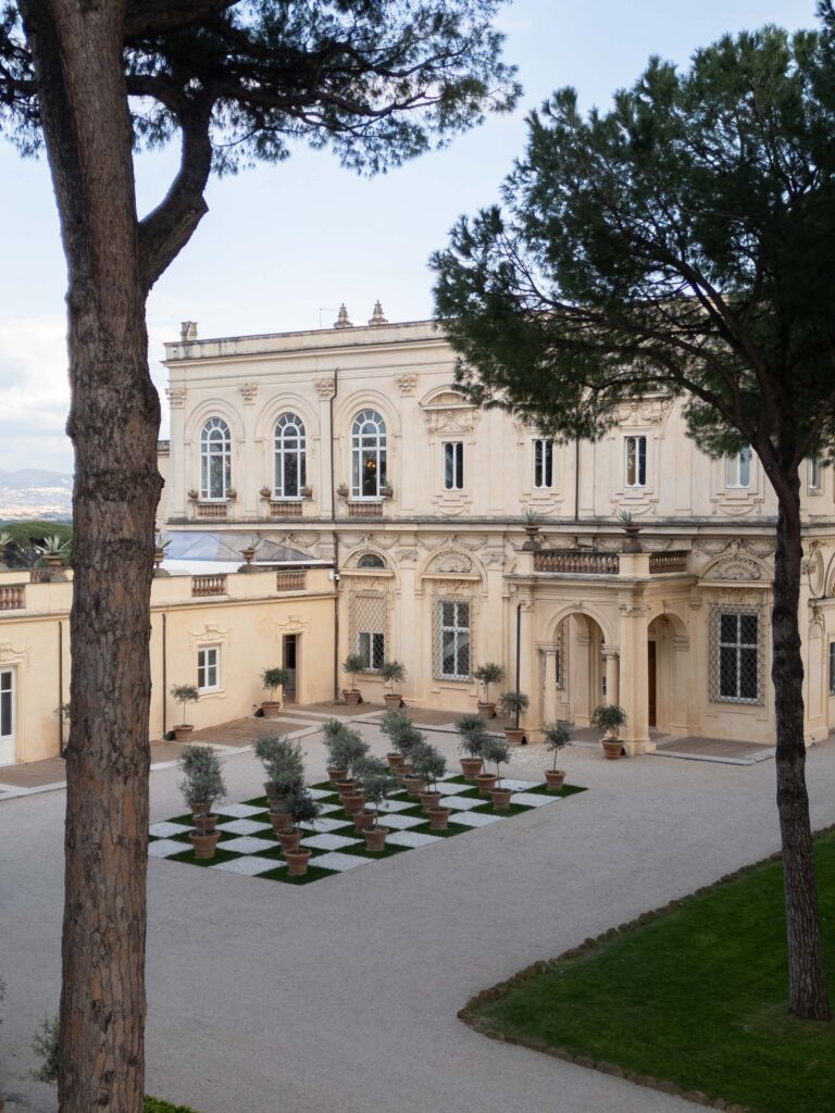 Heiraten in Rom in der Villa Aurelia Gebäude von außen 