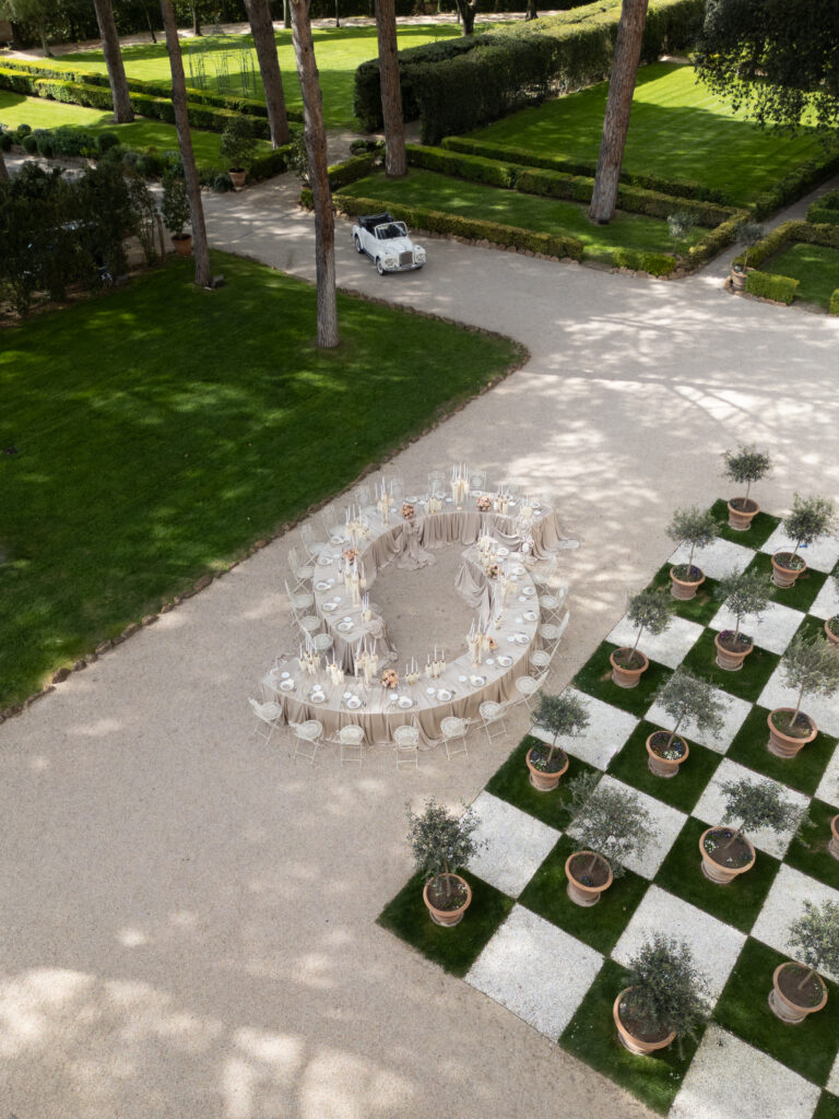 table setting villa aurelia in rom 