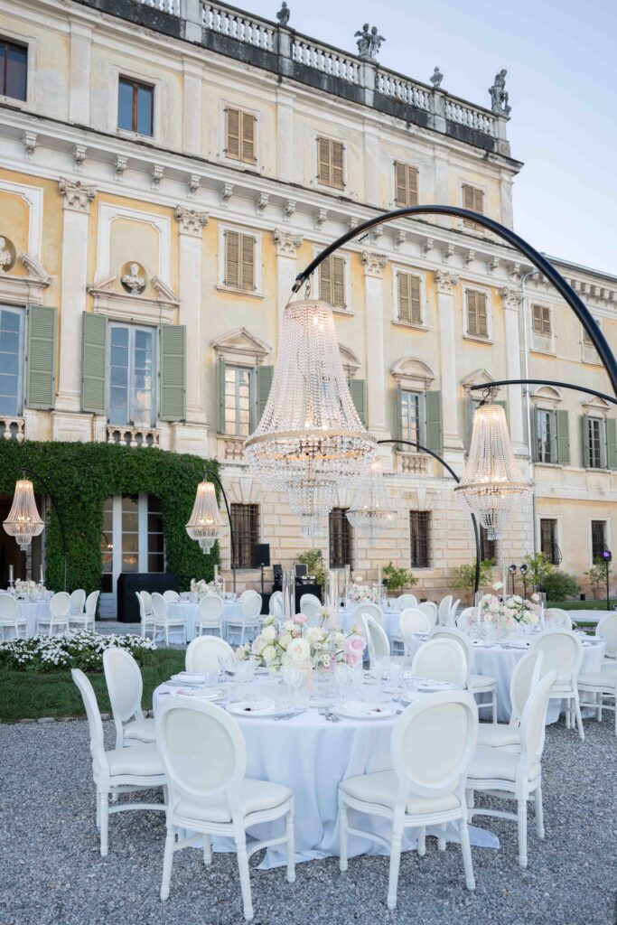 Table decoration Villa Bettoni Lake Garda wedding