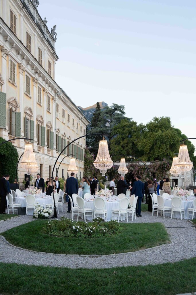 Table decoration Villa Bettoni Lake Garda wedding