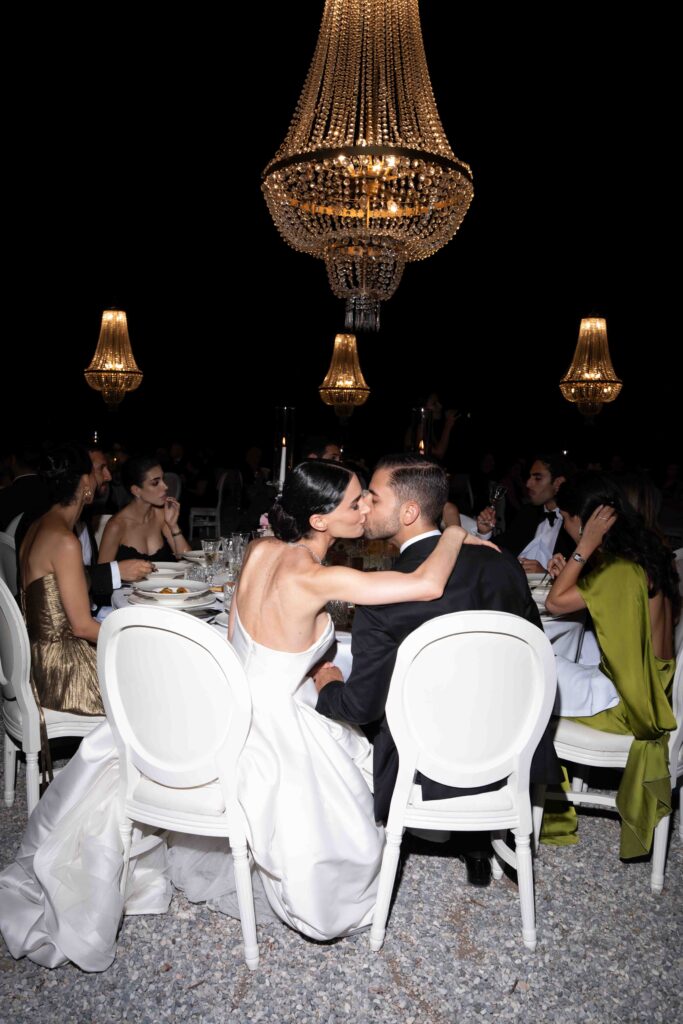 Lake Como Wedding Couple Dinner Setting